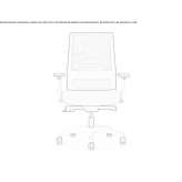 Office chair with armrests and a 5-star base Huanusco