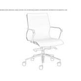 Fabric office chair on trestles and wheels Huapinol