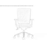 Krzesło biurowe z tkaniny z podłokietnikami i podstawą z 5 ramionami Lasalle