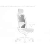 Swivel office chair with high backrest Riva