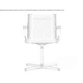 Mesh office chair with armrests and 4-Spoke base Rokosovo