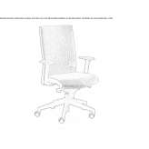 Swivel fabric office chair on wheels Sinfin