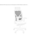 Swivel office chair with high backrest Tilton
