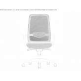 Swivel office chair with armrests Riva