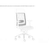 Swivel office chair with mesh backrest and high back Chantome