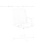 Mesh chair with 4-star base with armrests Pontacq