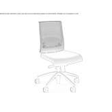 Mesh swivel office chair Chantome