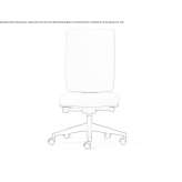 Fabric office chair on wheels with 5-arm base Gulpinar