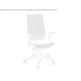 Swivel office chair with armrests Viborg