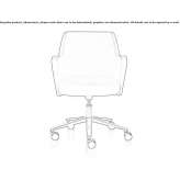 Office chair on wheels with a base with 5 arms Filandia