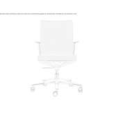 Swivel fabric office chair with armrests and 5-arm base Belfiore