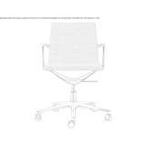 Swivel fabric office chair on wheels with 5-arm base Amieva