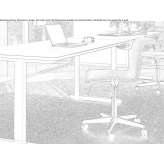 Fabric swivel office chair with 5-arm base Uder