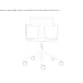Swivel office chair with five-star base "Office" Fellheim