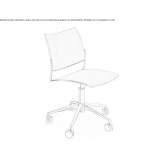 Office chair with a 5-star base Lukow