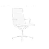 Fabric swivel office chair Amieva