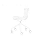 Swivel chair with 5-star steel base "Classic" Tarcal