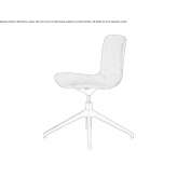 Swivel chair with star base 4-s4 in aluminum "Office" Tarcal