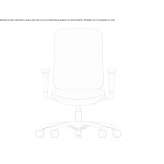 Swivel, height-adjustable fabric office chair Staufen