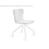 Fabric chair on trestles, on wheels Meyssac