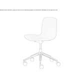 Chair with five-star aluminum base "Office" Tarcal