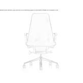 Swivel leather executive chair with high back Vuka