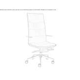 Height-adjustable executive chair with 5-star base Horve