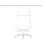 Executive chair with swivel, foldable backrest Millas