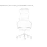 Folding leather executive chair on wheels Silves
