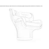 Swivel leather armchair Opijnen