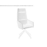 Executive chair with high backrest on trestles Yavoriv