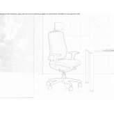 Fabric executive chair with height adjustment and armrests Stavrovo