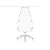 Executive chair with high backrest and 5-star base Filandia