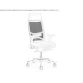 Executive chair with 5-star base with armrests Wuermla
