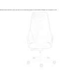 Height adjustable executive chair with 5-star base and wheels Mithymna