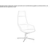 Swivel executive chair with 4-star base with armrests Sabalito