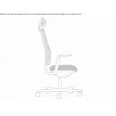 Krzesło wykonawcze z zagłówkiem Viborg