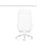Director's chair with high backrest and height adjustment Grljevac