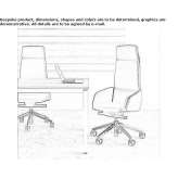 Executive chair with high backrest and armrests Pinjarra
