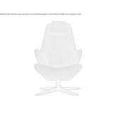 High-back armchair Monaca