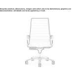 Executive chair with high backrest and 5-star base with height adjustment Marsing