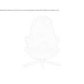 High-back armchair Monaca