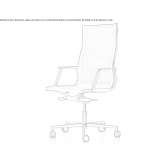Height adjustable mesh executive chair with 5-star base and wheels Garoafa