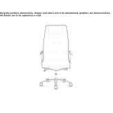 Swivel executive chair with wheeled armrests Lativka