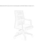 Executive chair with medium backrest and beech wood base Sorup