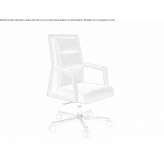 Executive chair with medium backrest and aluminum base Sorup