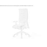Executive chair made of fabric, adjustable in height Cleto