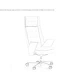 Leather executive chair with high backrest Khorlovo