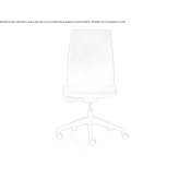 Leather executive chair with height adjustment and wheels Ionview