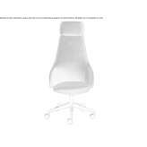 Fabric executive chair with height adjustment and armrests Marginea
